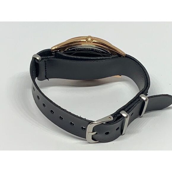 Michael Kors MK4301 Women Black Leather Analog Rose Gold Dial Wrist Watch GE181 - Picture 10 of 11